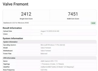 Bất ngờ lộ diện điểm Geekbench của máy chơi game do Valve phát triển: mạnh ngang ngửa PS5! Bất ngờ lộ diện điểm Geekbench của máy chơi game do Valve phát triển: mạnh ngang ngửa PS5!- Ảnh 1.