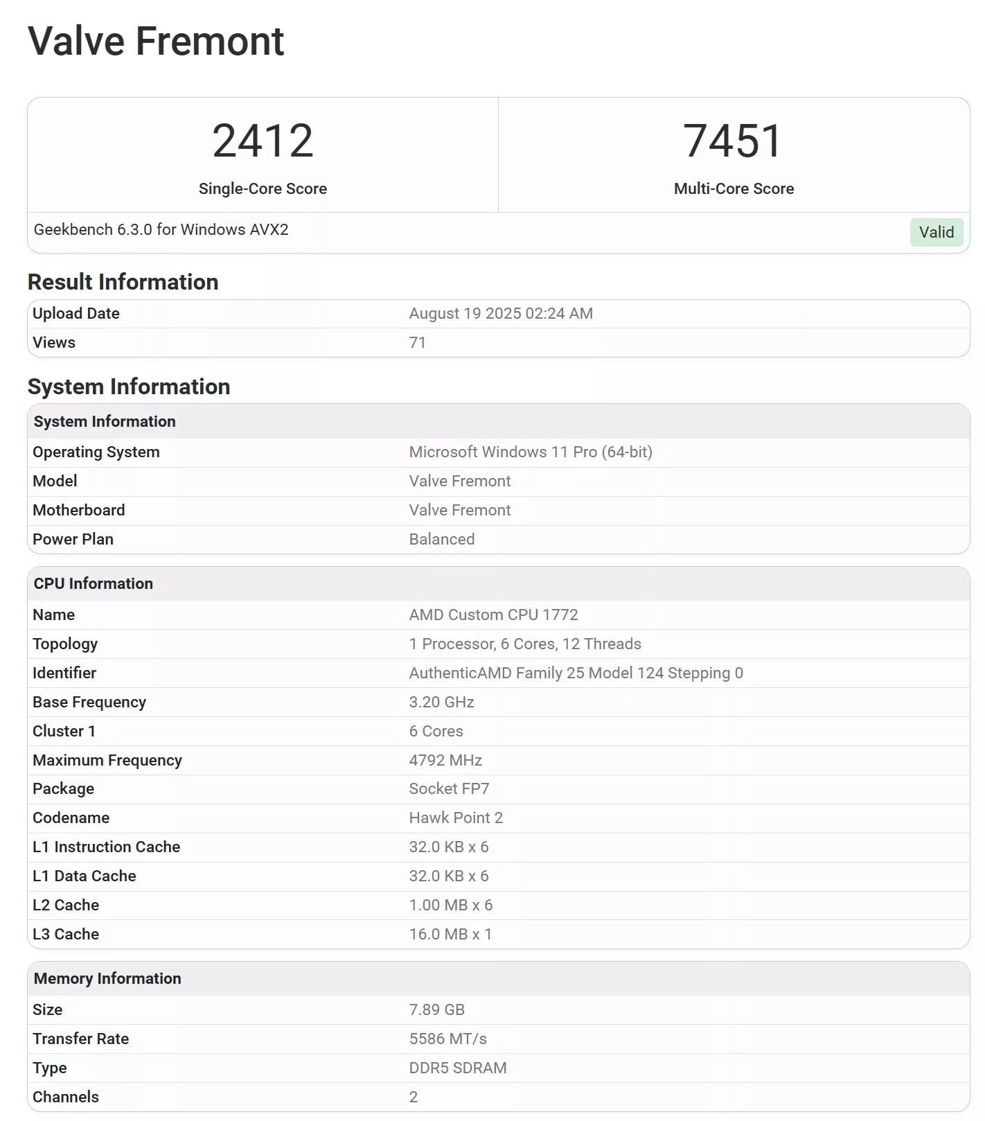 Bất ngờ lộ diện điểm Geekbench của máy chơi game do Valve phát triển: mạnh ngang ngửa PS5!- Ảnh 1. Bất ngờ lộ diện điểm Geekbench của máy chơi game do Valve phát triển: mạnh ngang ngửa PS5!- Ảnh 1.