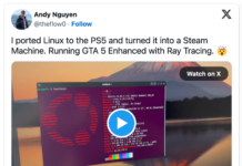 Modder gốc Việt cài thành công Linux lên PS5, chơi tốt GTA 5 Enhanced, đạt ~60 FPS với ray tracing