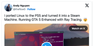 Modder gốc Việt cài thành công Linux lên PS5, chơi tốt GTA 5 Enhanced, đạt ~60 FPS với ray tracing
