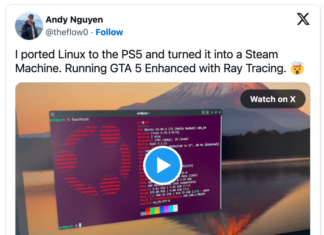 Modder gốc Việt cài thành công Linux lên PS5, chơi tốt GTA 5 Enhanced, đạt ~60 FPS với ray tracing